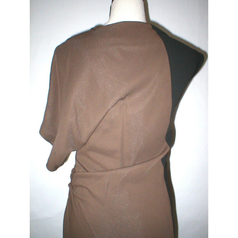 New Womens 4 6 NWT Balenciaga Paris Dress Designer 40 Italy Black Brown Silk Wor - Picture 6 of 12
